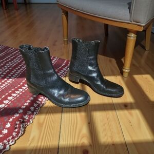 PRADA Black Chelsea Boots Size 39 Includes Dust Cover  Bag